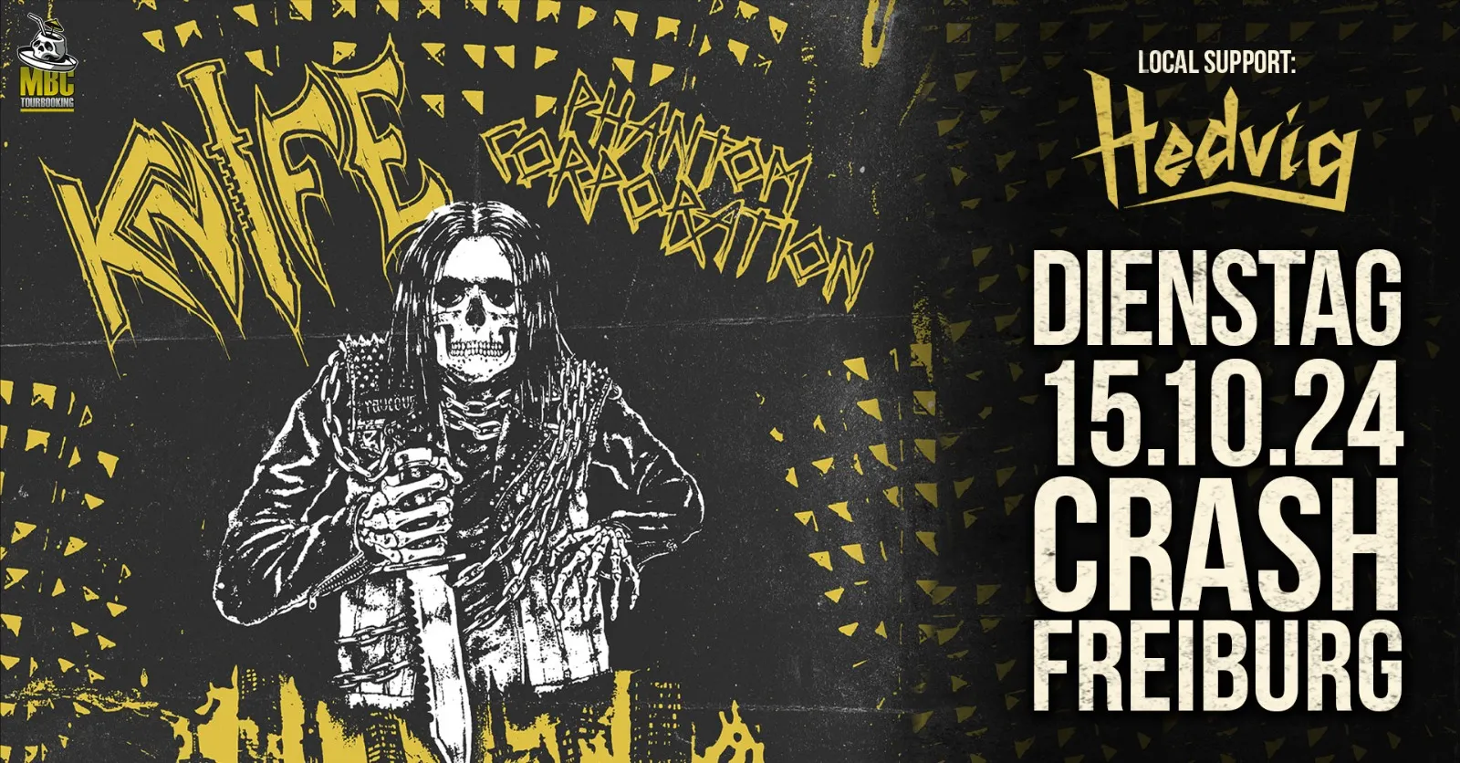 szene-Radar - KNIFE + PHANTOM CORPORATION + HEDVIG, Crash  in Freiburg im Breisgau