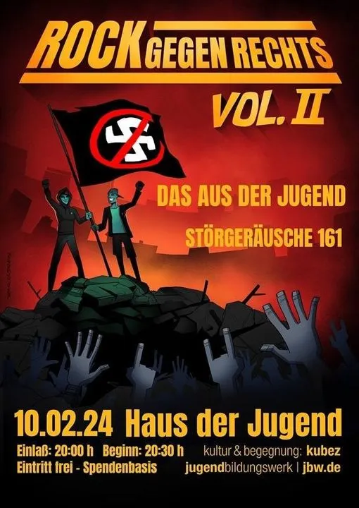 szene-Radar - Rock gegen rechts, Haus Der Jugend  in Freiburg im Breisgau
