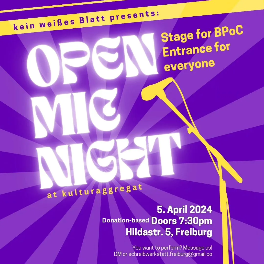 szene-Radar - Open Mic Night, kulturaggregat  in Freiburg im Breisgau