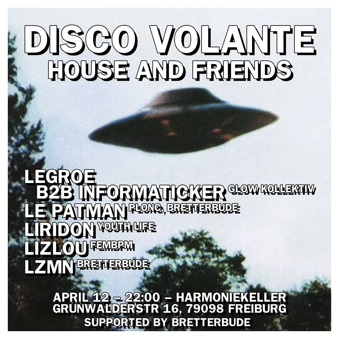 szene-Radar - DISCO VOLTANE, Harmoniekeller  in Freiburg im Breisgau