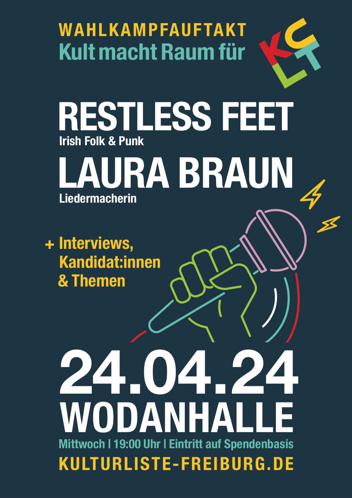 szene-Radar - Restless Feet + Laura Braun, Wodan Halle  in Freiburg im Breisgau