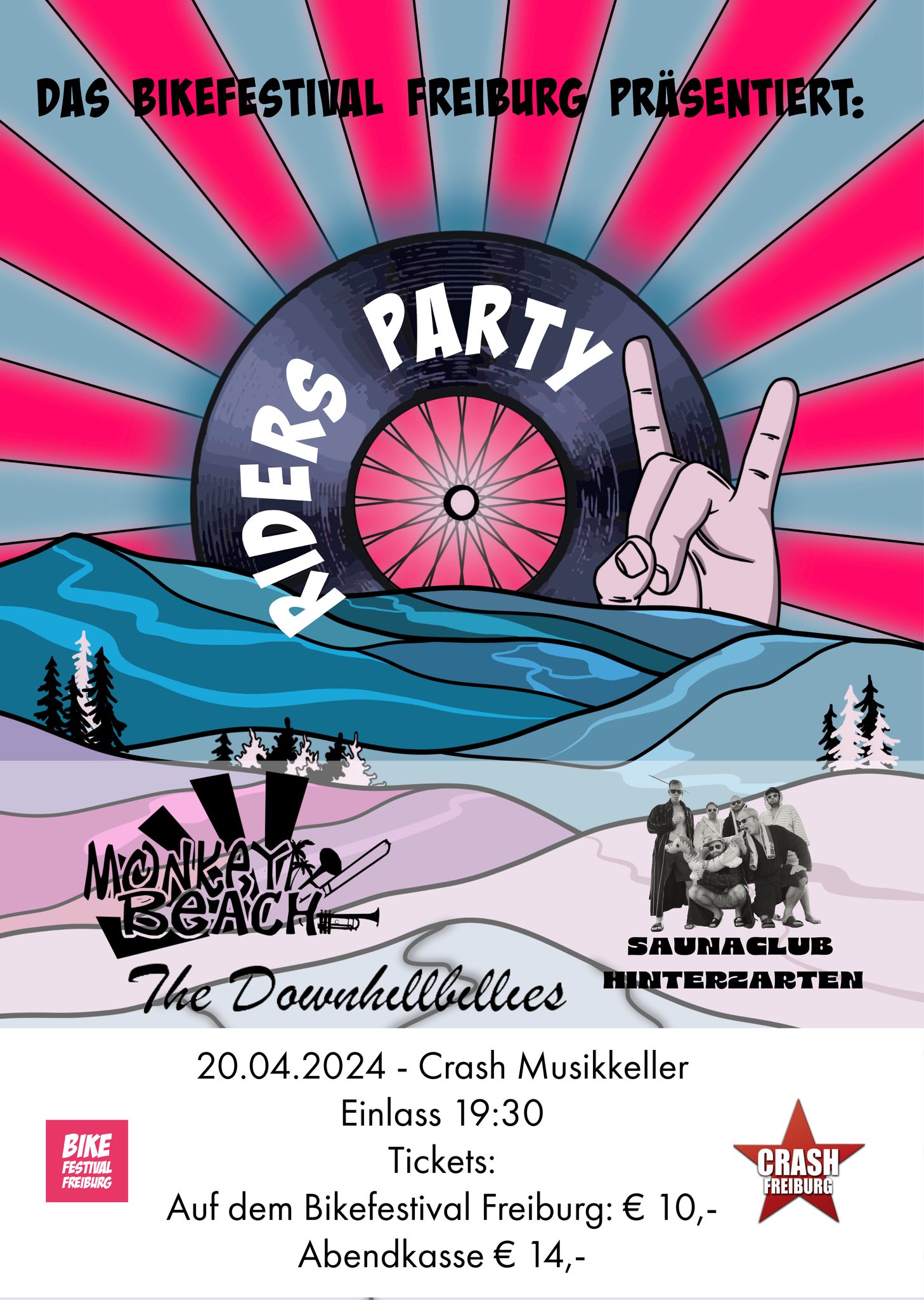 szene-Radar - BIKERFESTIVAL Freiburg Riders Party, Crash  in Freiburg im Breisgau