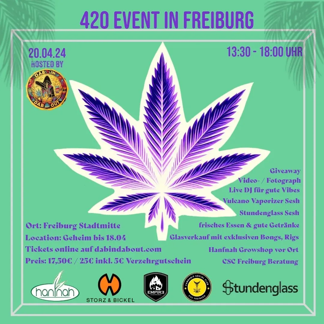 szene-Radar - 420 Event, Wechselnde Orte  in Freiburg im Breisgau