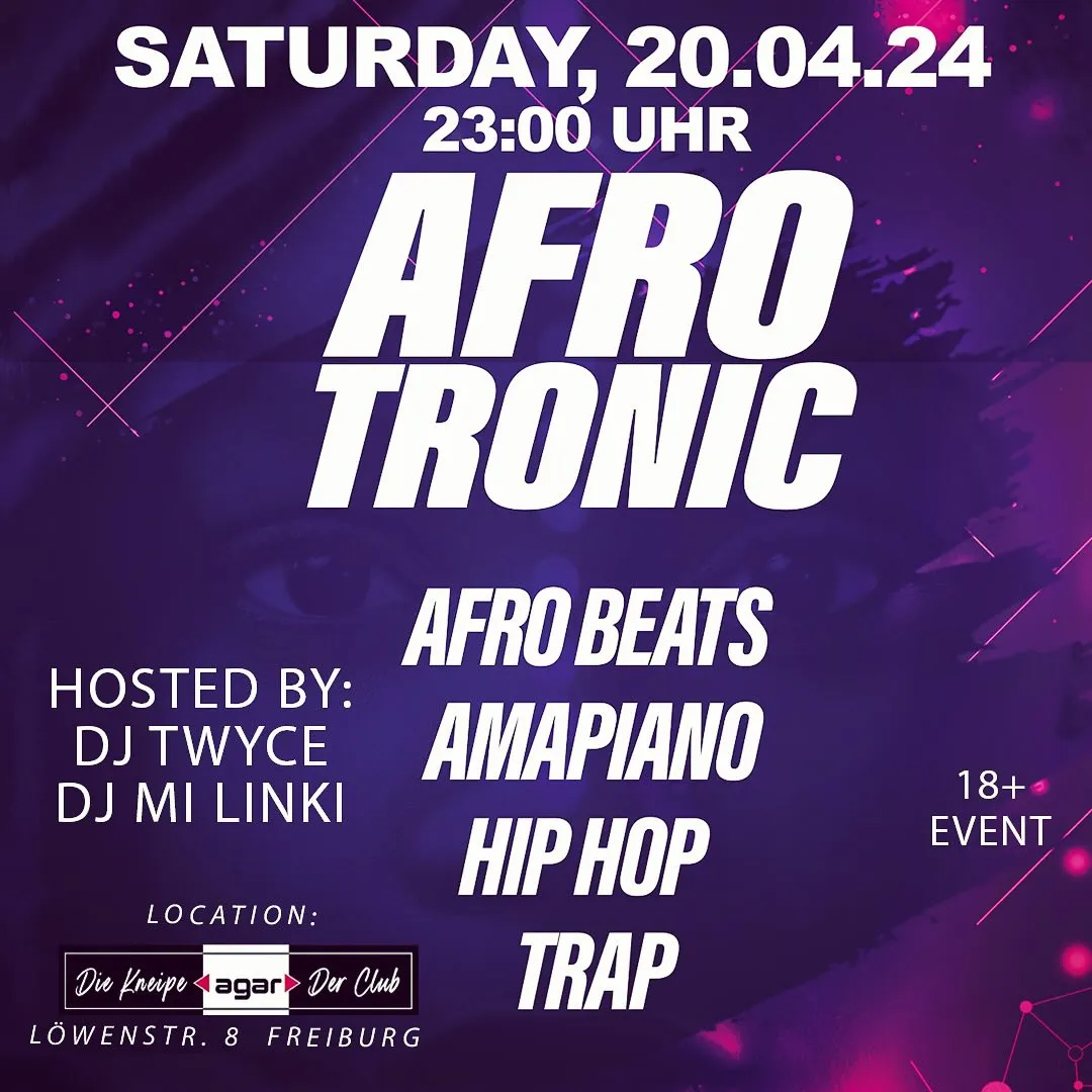 szene-Radar - Afrotronic, AGAR  in Freiburg im Breisgau