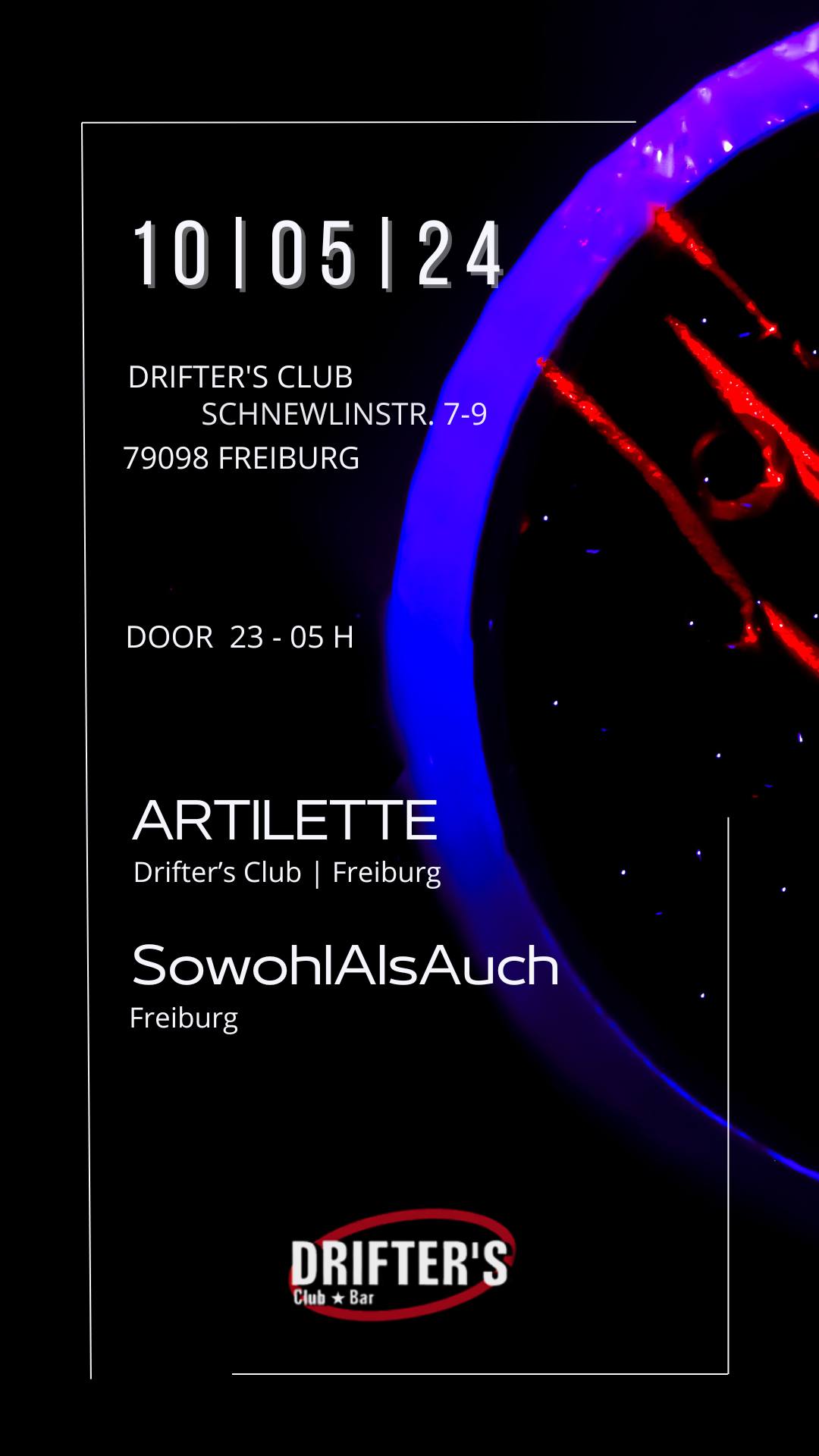 szene-Radar - Artilette + SowohlAlsAuch, Drifters Club  in Freiburg im Breisgau