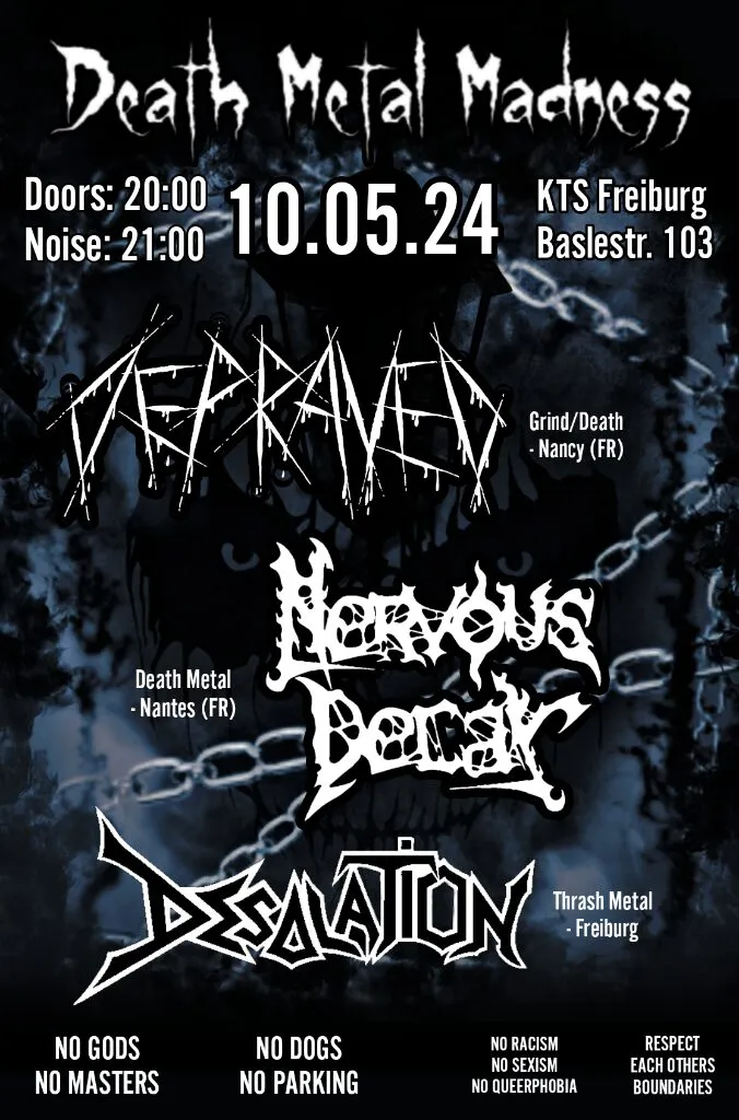 szene-Radar - Death Metal Madness, KTS  in Freiburg im Breisgau
