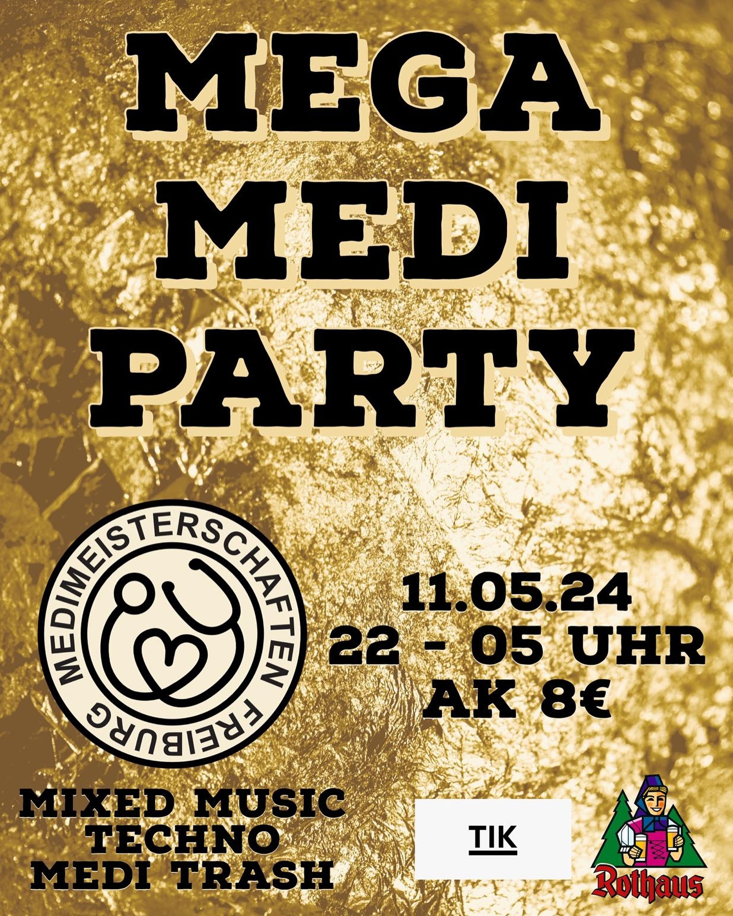 szene-Radar - Mega Medi Party, TIK  in Freiburg im Breisgau