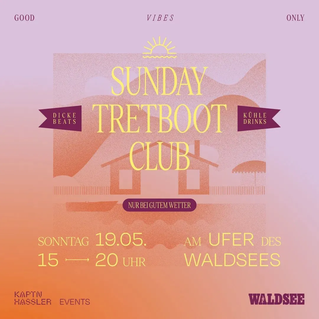 szene-Radar - SUNDAY TRETBOOT CLUB, Waldsee  in Freiburg im Breisgau
