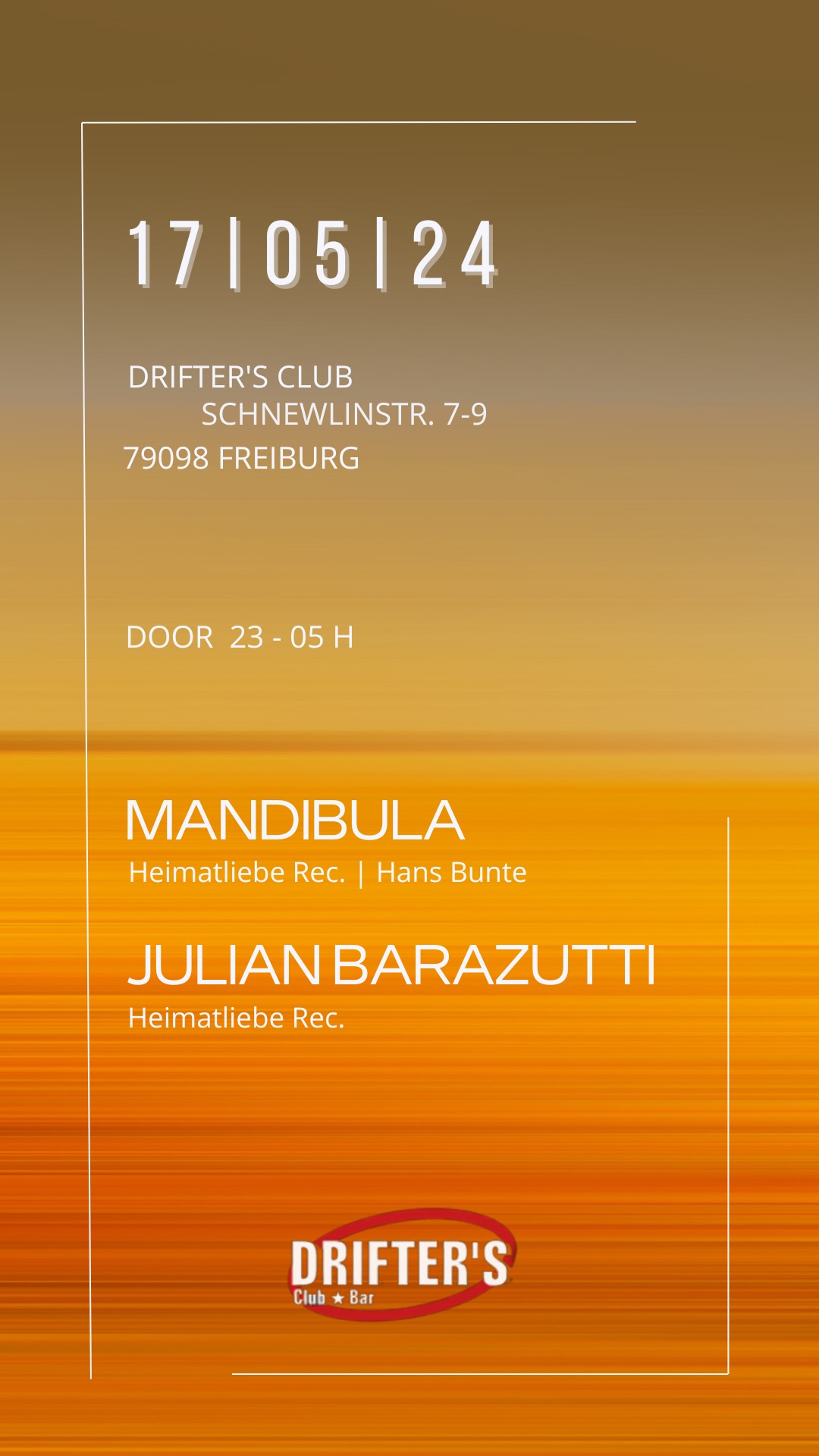 szene-Radar - Mandibula + Julian Barazutti, Drifters Club  in Freiburg im Breisgau