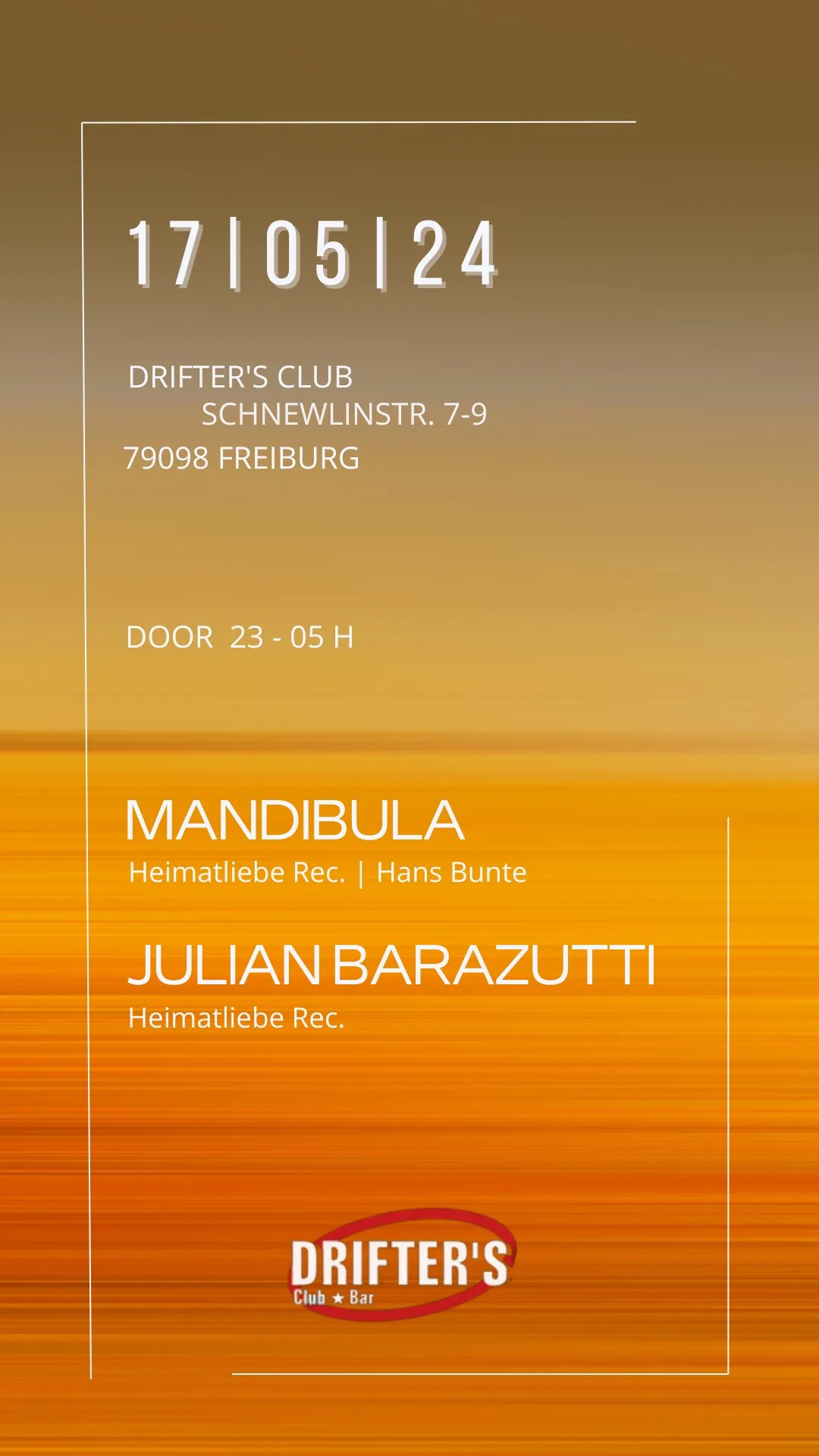 szene-Radar - Mandibula + Julian Barazutti, Drifters Club  in Freiburg im Breisgau