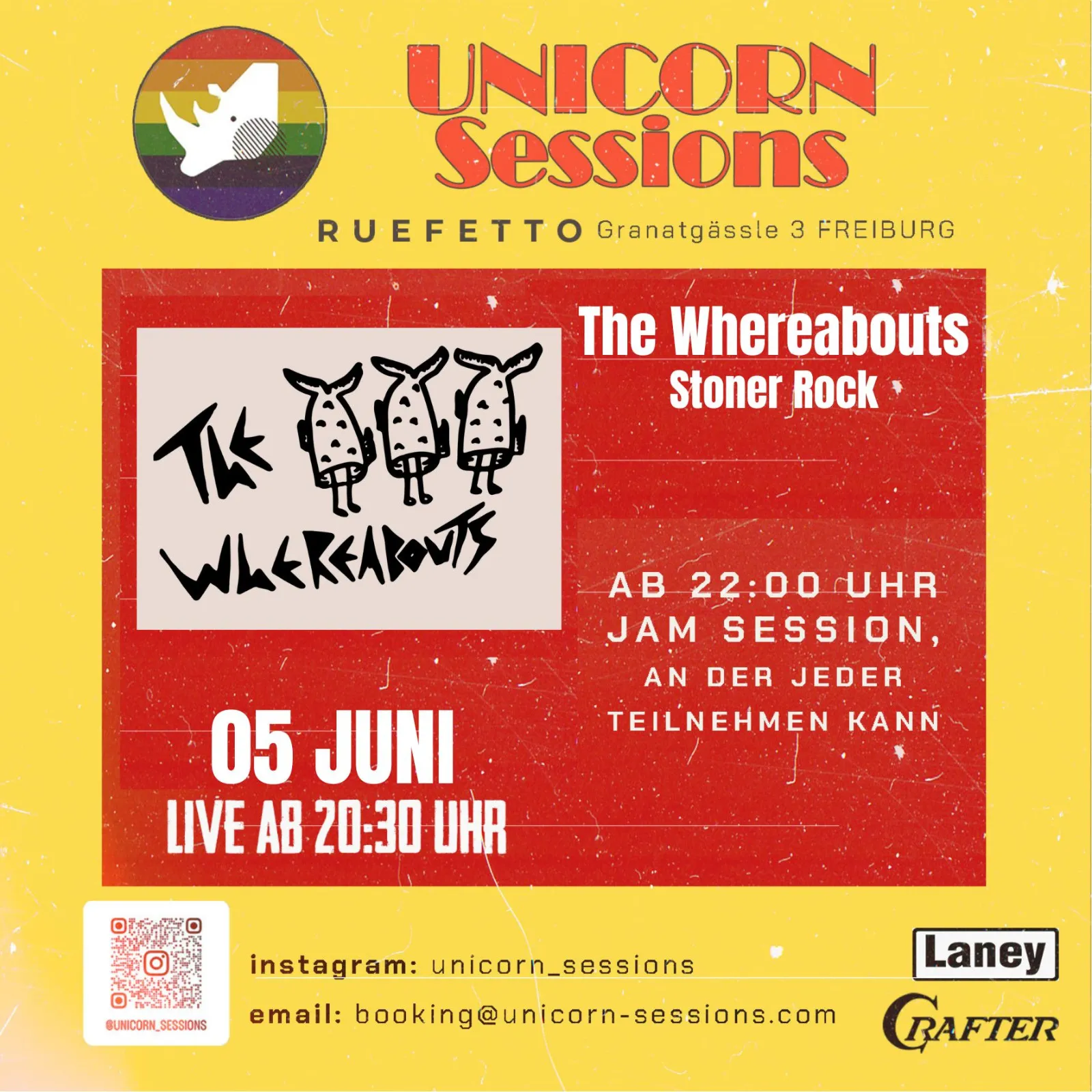 szene-Radar - Unicorn Sessions präsentiert - The Whereabouts, Ruefetto  in Freiburg im Breisgau