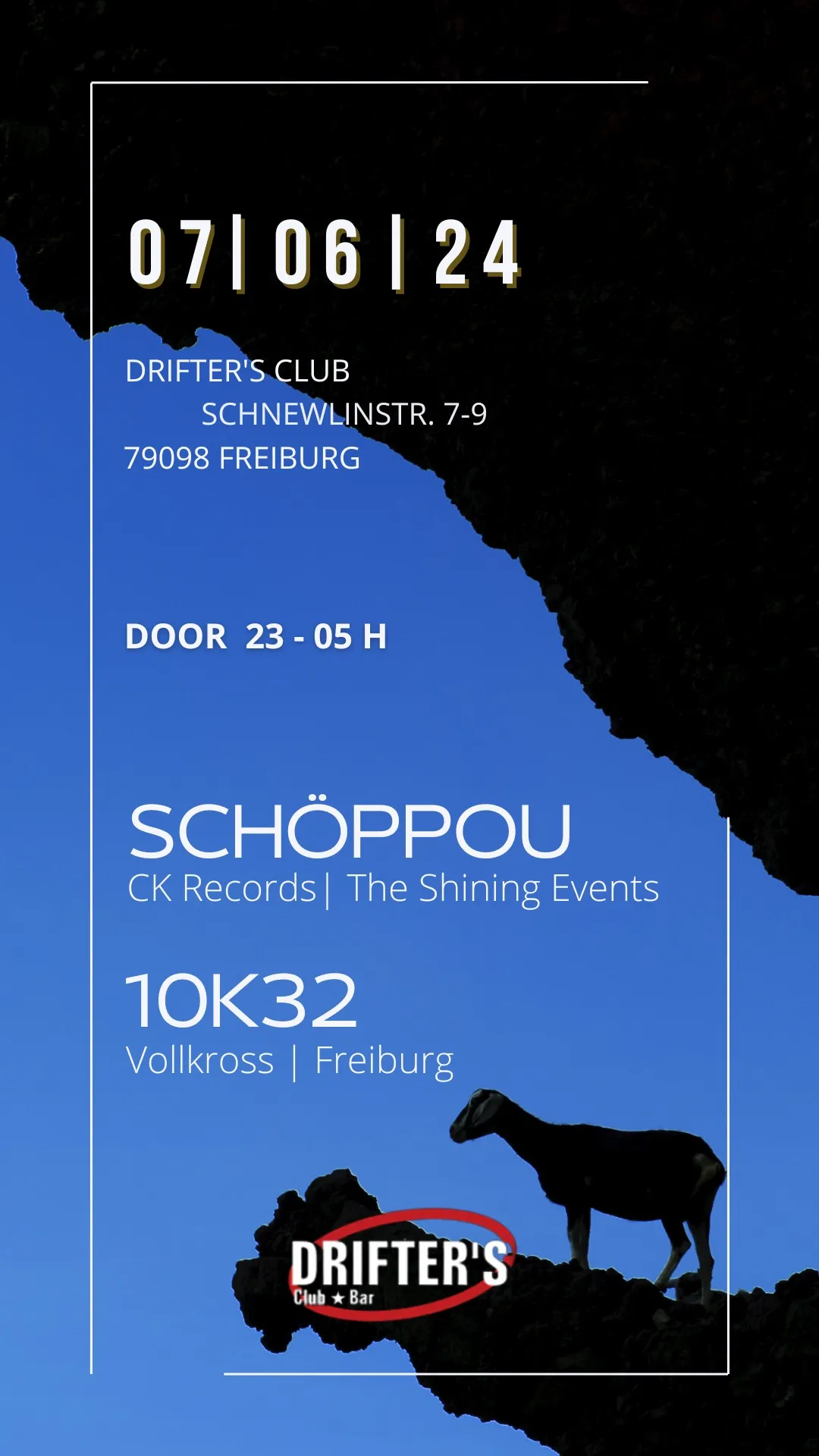 szene-Radar - SCHÖPPOU + 10K32, Drifters Club  in Freiburg im Breisgau