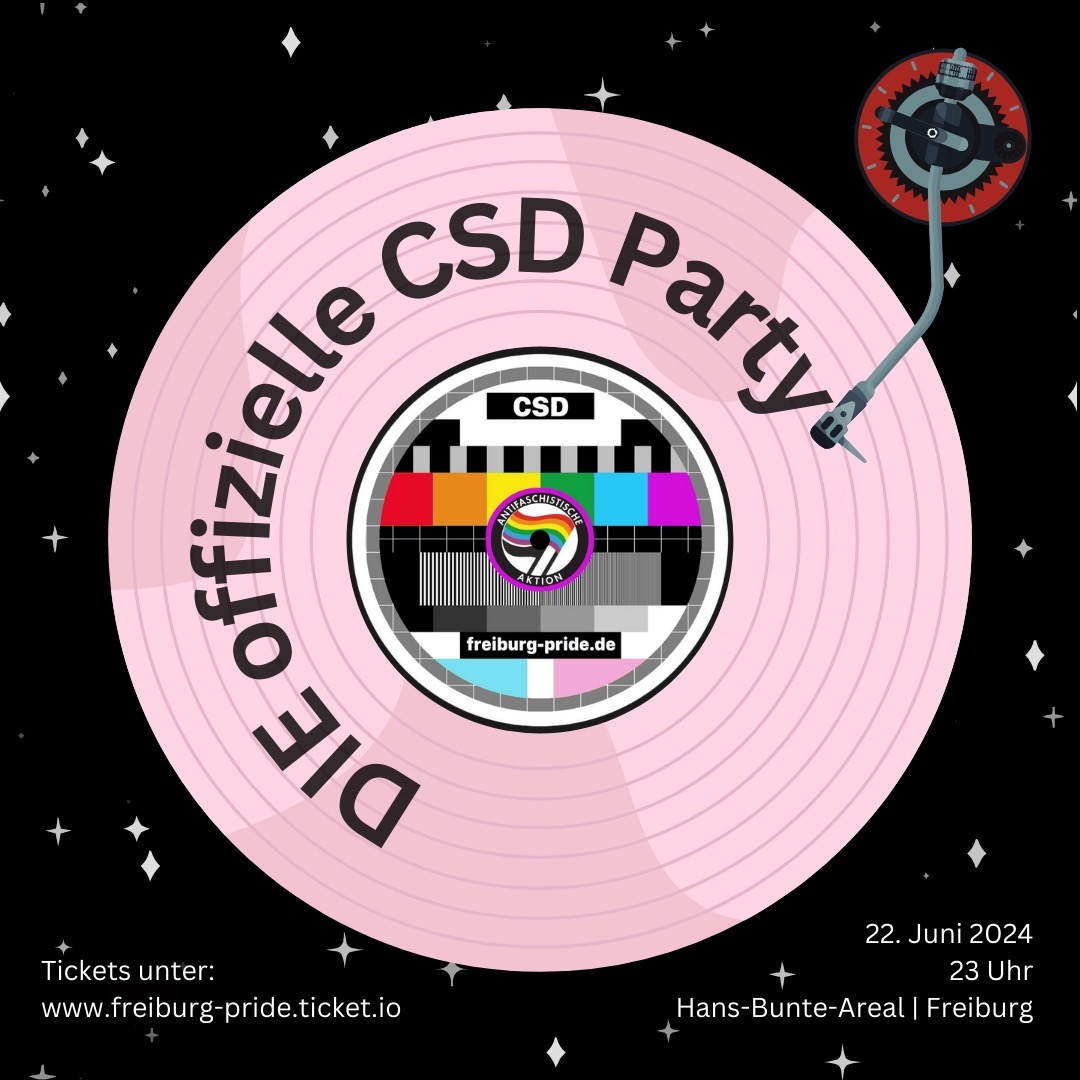 szene-Radar - Offizielle CSD-Freiburg Afterparty, Hans Bunte Areal  in Freiburg im Breisgau
