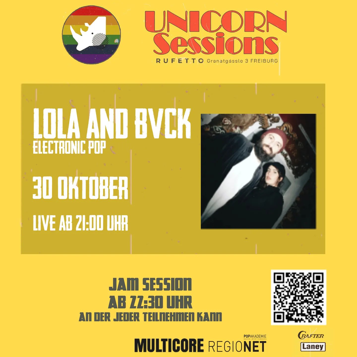 szene-Radar - Unicorn Sessions present: LOLA AND BVCK, Ruefetto  in Freiburg im Breisgau