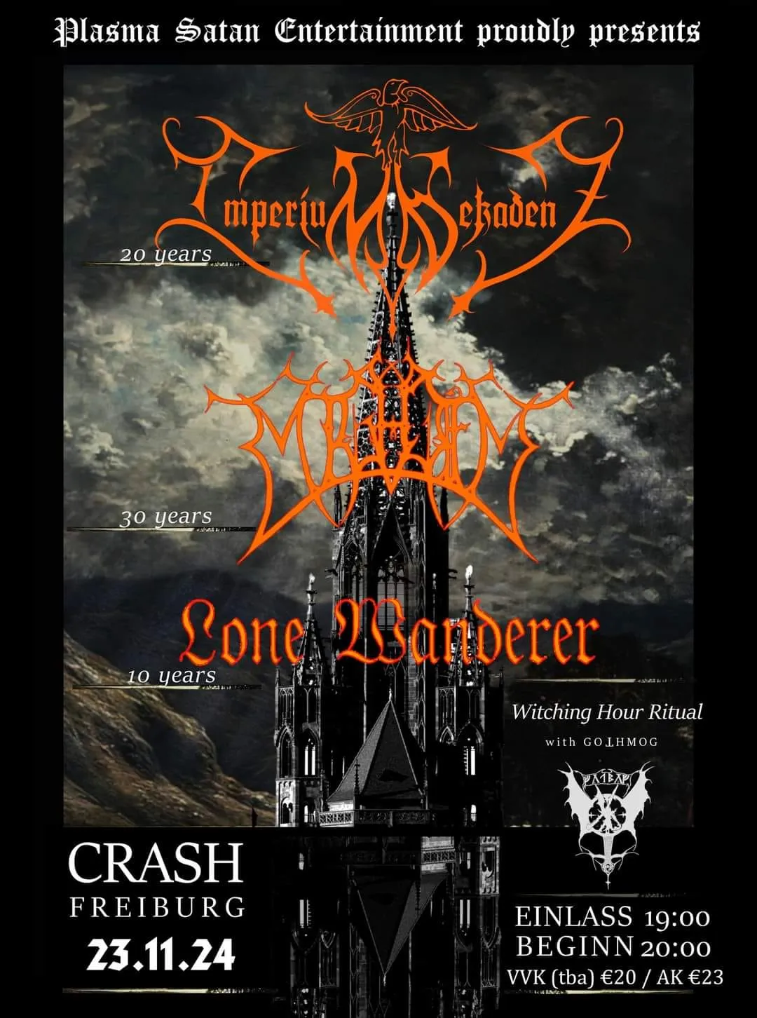 szene-Radar - Anniversary Show with Imperium Dekadenz - Mightiest - Lone Wanderer, Crash  in Freiburg im Breisgau