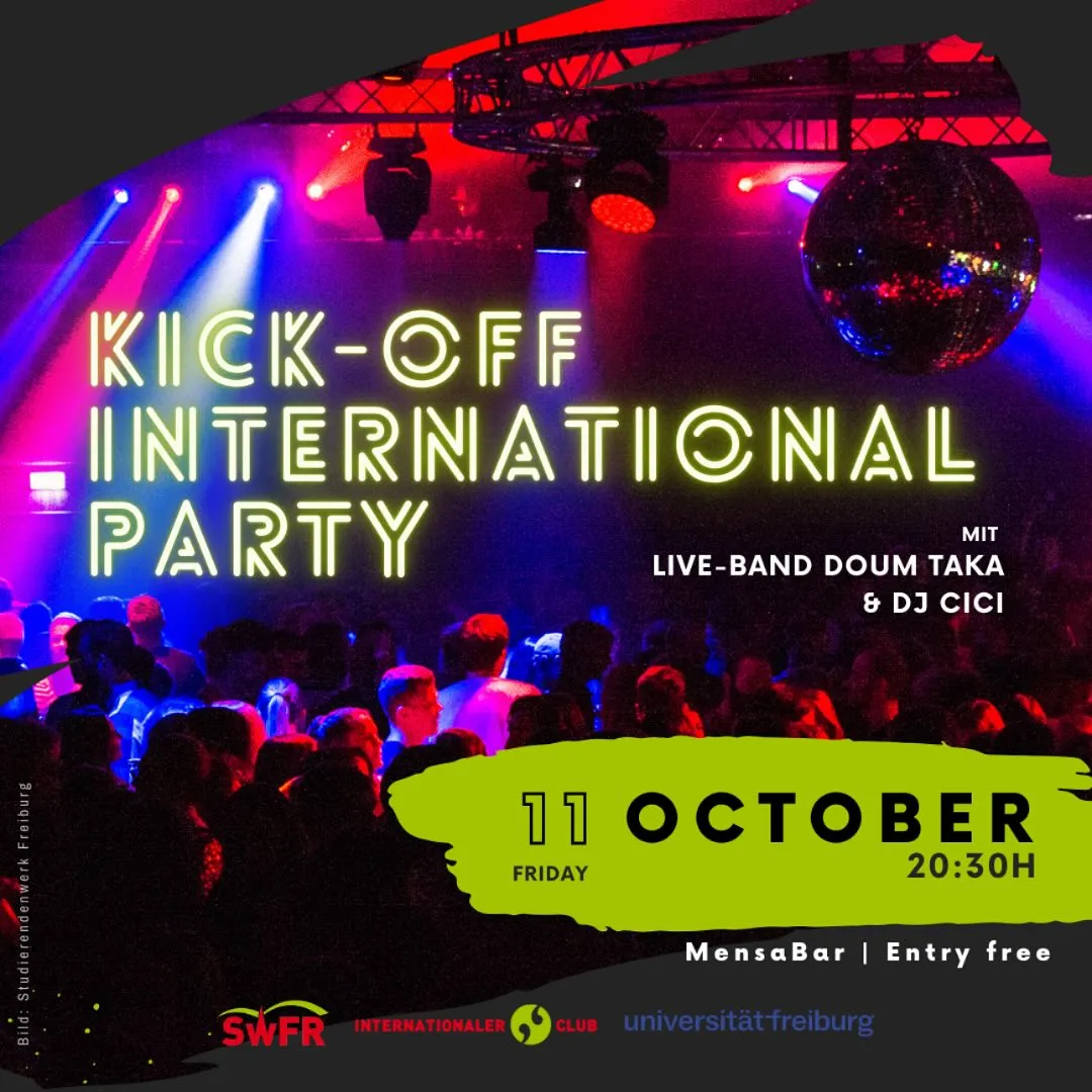szene-Radar - Kick-Off International Party, MensaBar  in Freiburg im Breisgau
