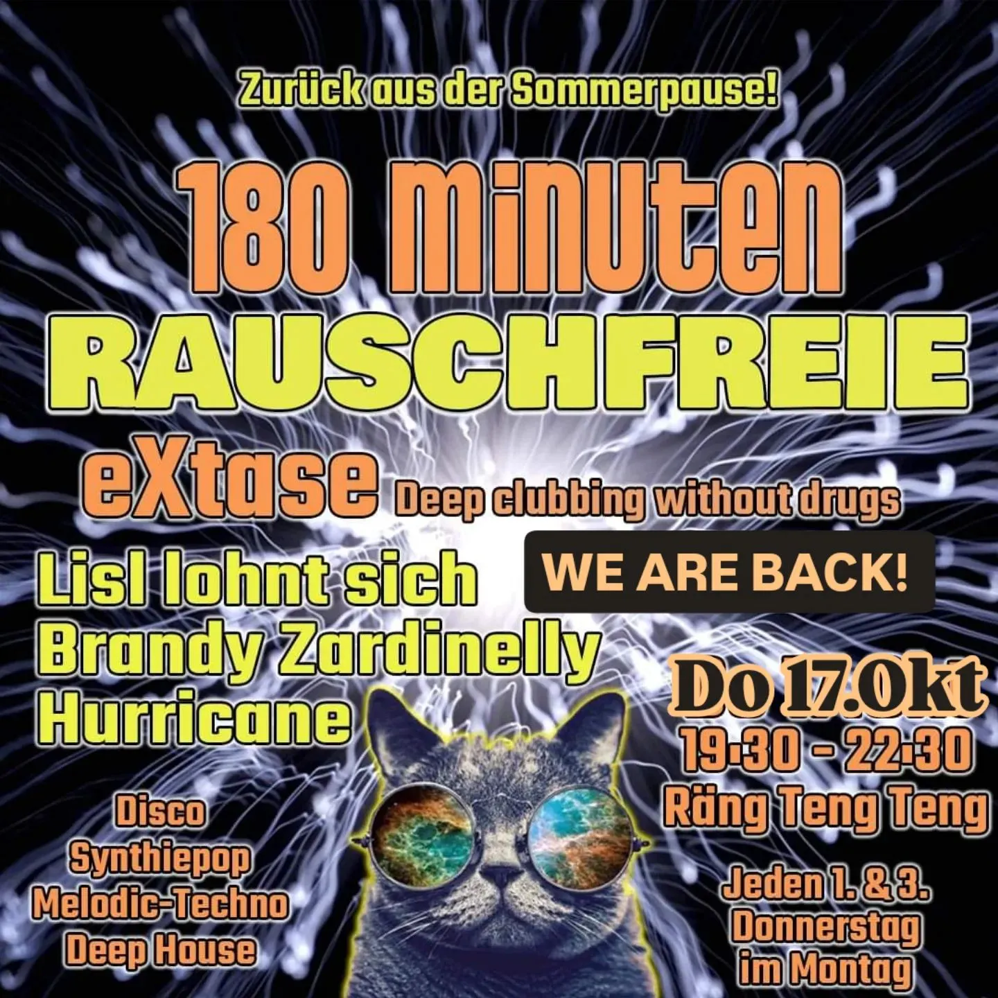 szene-Radar - Rauschfreie eXtase, Rängtengteng  in Freiburg im Breisgau