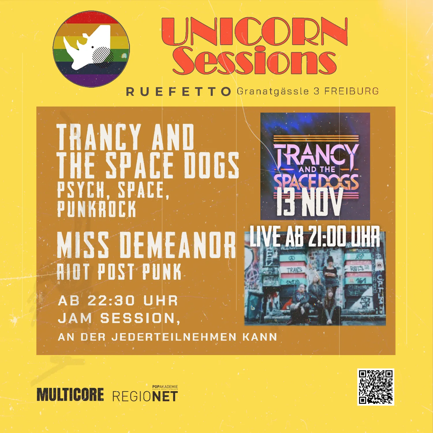 szene-Radar - Trancy and the Space Dogs + MISS DEMEANOR, Ruefetto  in Freiburg im Breisgau