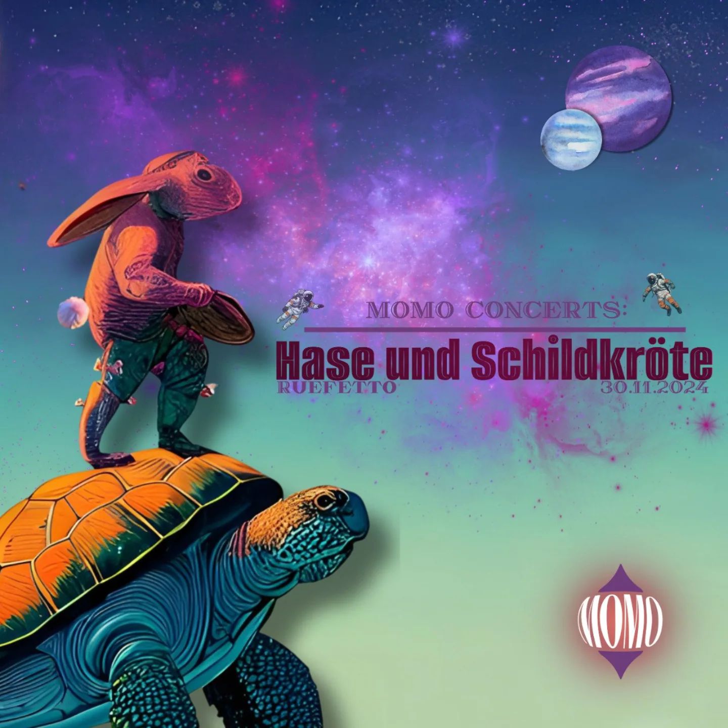 szene-Radar - Momo - Hase und Schildkröte, Ruefetto  in Freiburg im Breisgau