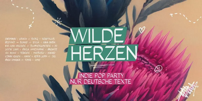 szene-Radar - Wilde Herzen - Die Indie Pop Party mit deutschen Texten, Jazzhaus  in Freiburg im Breisgau
