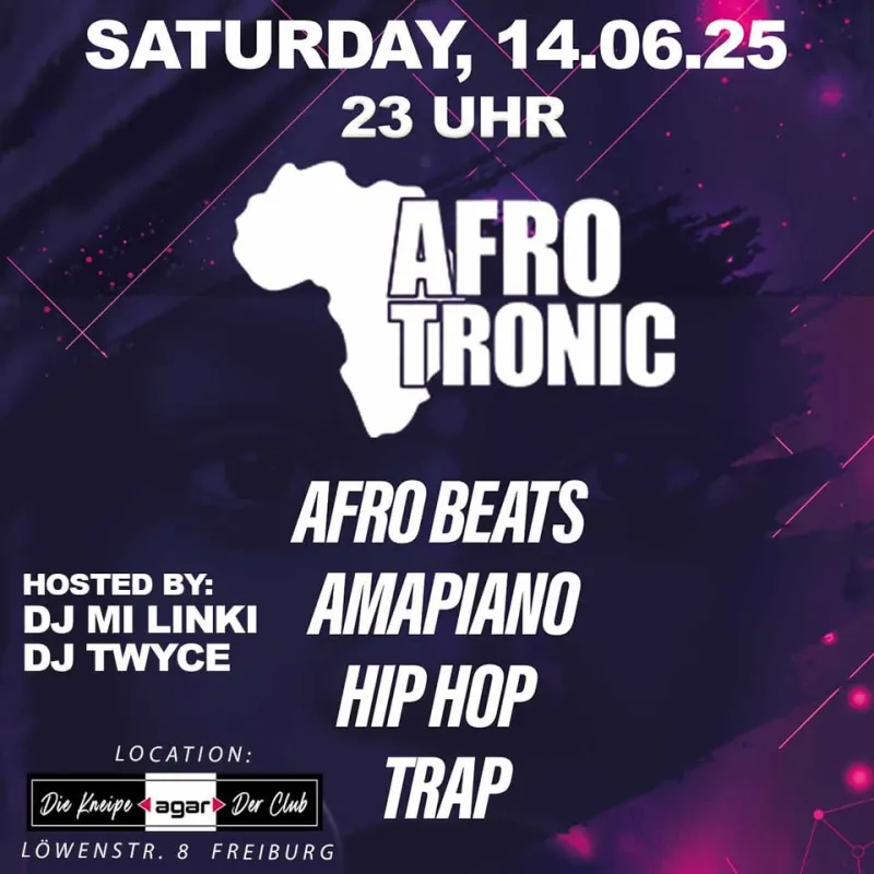 szene-Radar - AFROTRONIC, AGAR  in Freiburg im Breisgau