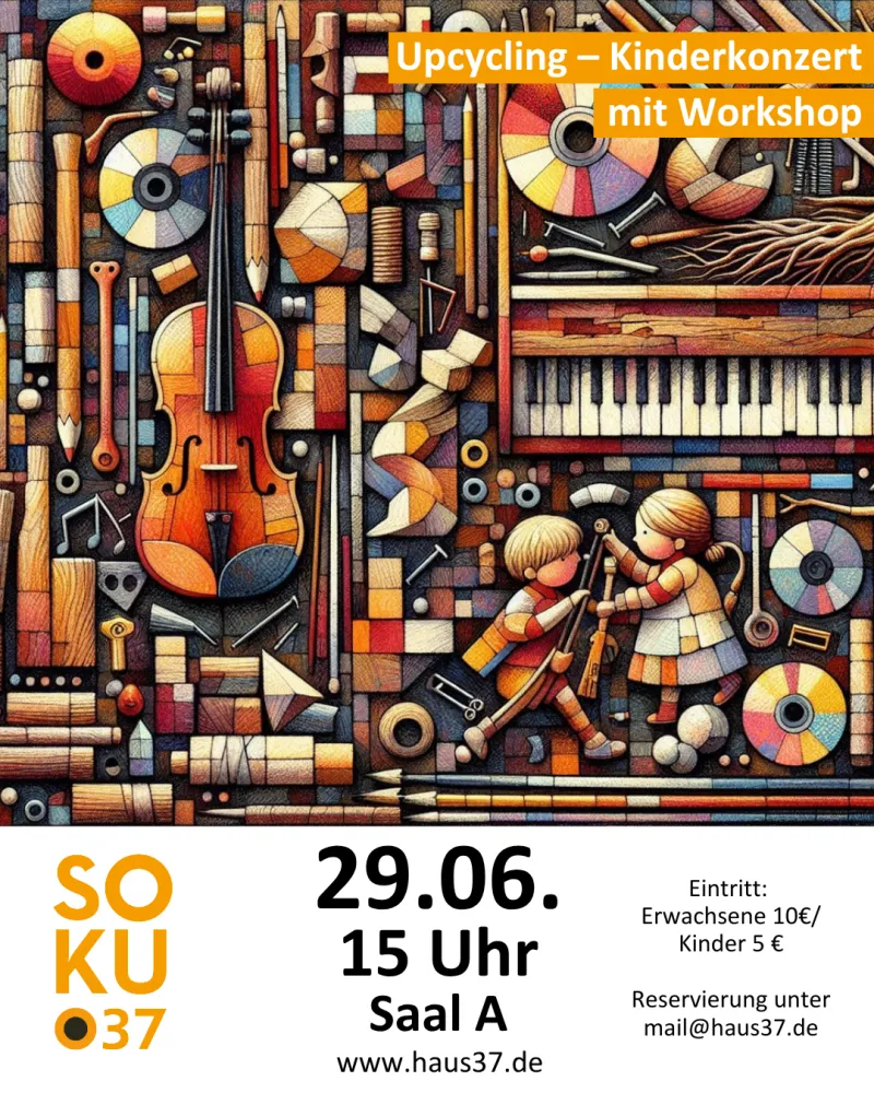 szene-Radar - Upcycling - Kinderkonzert mit Workshop, Haus 37 - Stadtteilzentrum Vauban  in Freiburg im Breisgau
