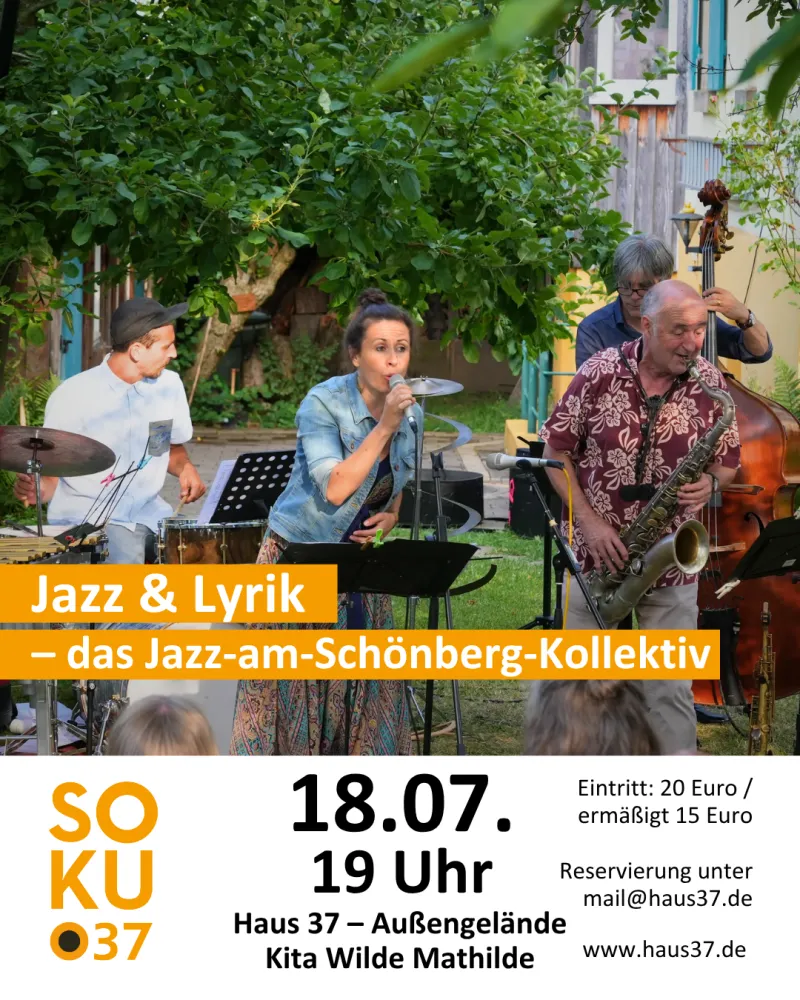 szene-Radar - Jazz & Lyrik - das Jazz-am-Schönberg-Kollektiv, Haus 37 - Stadtteilzentrum Vauban  in Freiburg im Breisgau