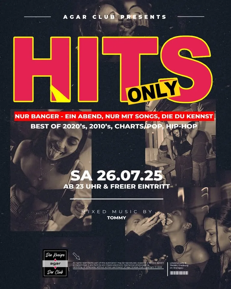szene-Radar - HITS ONLY, AGAR  in Freiburg im Breisgau