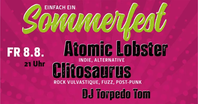 szene-Radar - EINFACH EIN SOMMERFEST - Tag 1, Slow Club  in Freiburg im Breisgau
