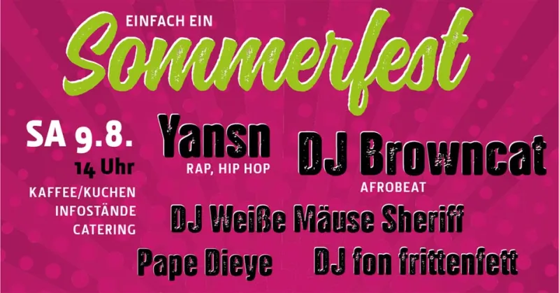 szene-Radar - EINFACH EIN SOMMERFEST - Tag 2, Slow Club  in Freiburg im Breisgau