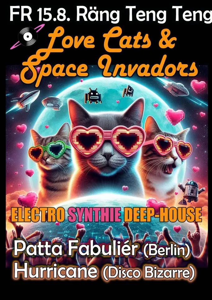 szene-Radar - LOVE CATs & SPACE INVADORs, Rängtengteng  in Freiburg im Breisgau