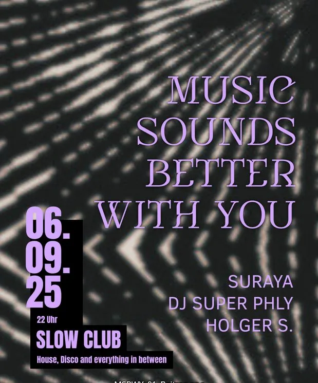 szene-Radar - MUSIC SOUNDS BETTER WITH YOU, Slow Club  in Freiburg im Breisgau