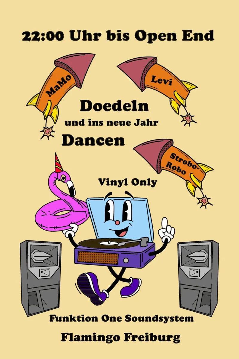 szene-Radar - Dödeln & Dänzen - Silvester Special, Flamingo  in Freiburg im Breisgau