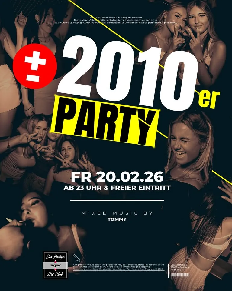 szene-Radar - 2010er PARTY, AGAR  in Freiburg im Breisgau