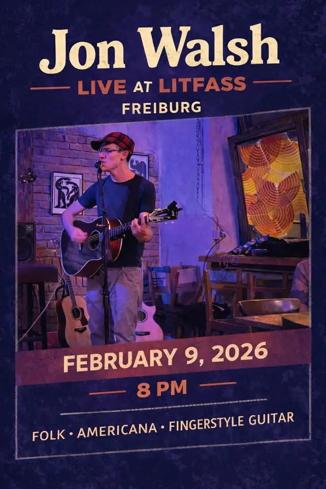 szene-Radar - Jon Walsh, Litfass  in Freiburg im Breisgau