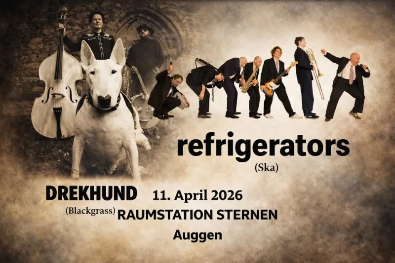szene-Radar - REFRIGERATORS (Ska) + Drekhund (Blackgrass), Raumstation Sternen  in Freiburg im Breisgau