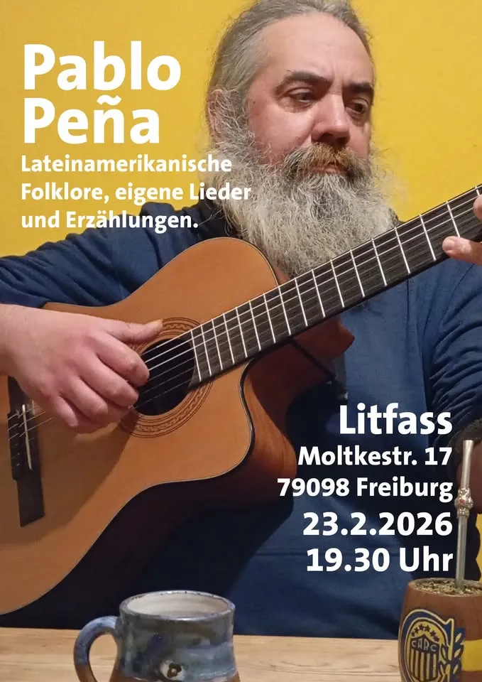 szene-Radar - Pablo Pena, Litfass  in Freiburg im Breisgau
