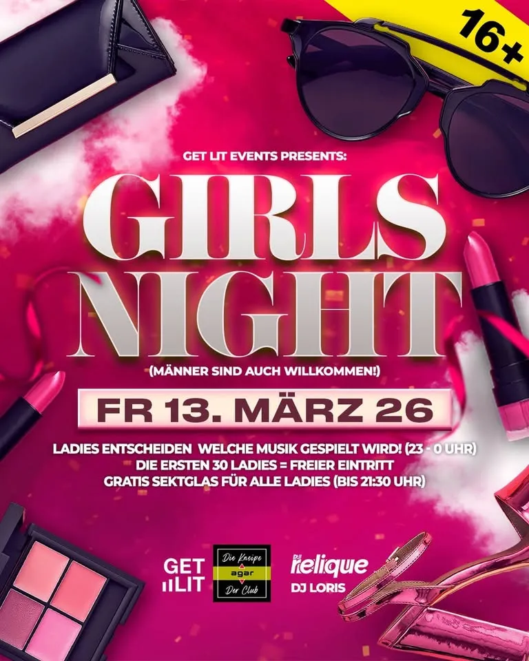 szene-Radar - GIRLS NIGHT 16+, AGAR  in Freiburg im Breisgau