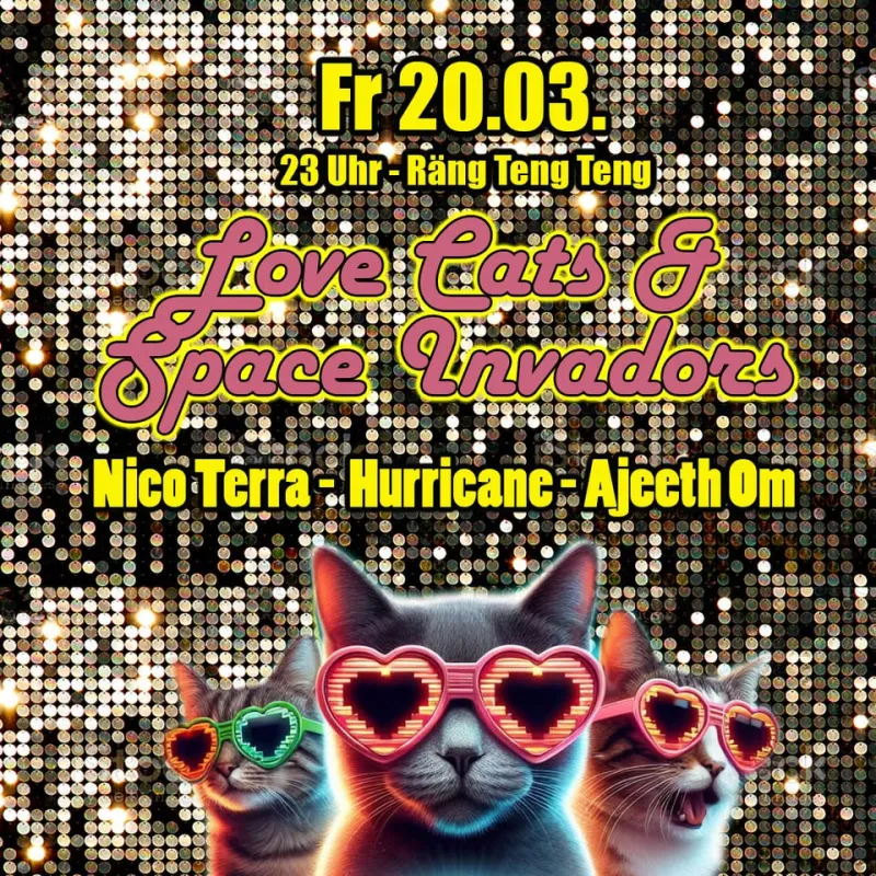 szene-Radar - LOVE CATS & SPACE INVADORS, Rängtengteng  in Freiburg im Breisgau