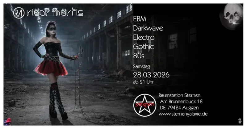 szene-Radar - Rigor Mortis 2.0 Gothic-Party, Raumstation Sternen  in Freiburg im Breisgau