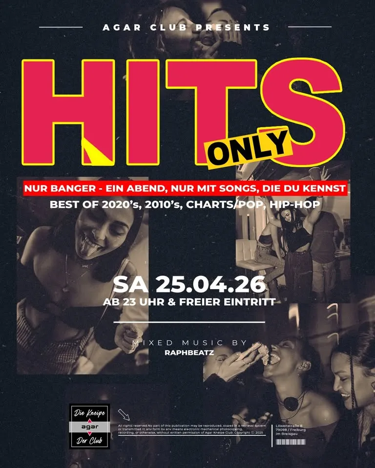 szene-Radar - HITS ONLY, AGAR  in Freiburg im Breisgau