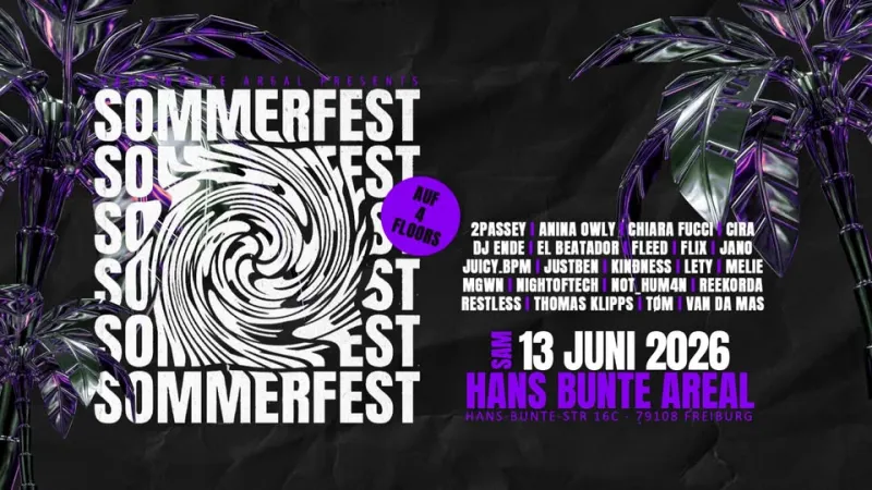 szene-Radar - SOMMERFEST 2026, Hans Bunte Areal  in Freiburg im Breisgau