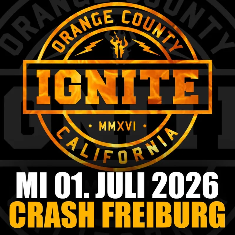 szene-Radar - IGNITE + Support, Crash  in Freiburg im Breisgau