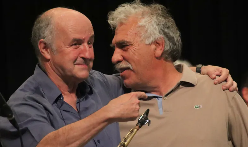 szene-Radar - Kretische Musik meets Jazz - Lyra meets Saxophon, Haus 37 - Stadtteilzentrum Vauban  in Freiburg im Breisgau