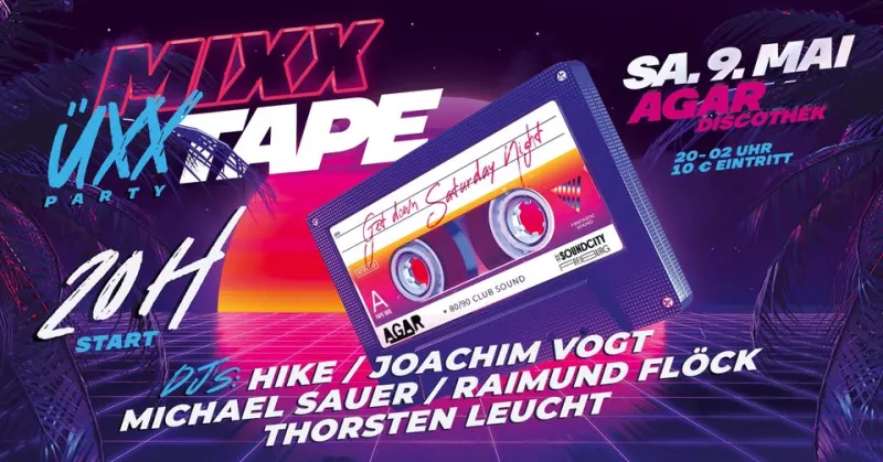 szene-Radar - MIXXTAPE - Die ÜXX Party, AGAR  in Freiburg im Breisgau