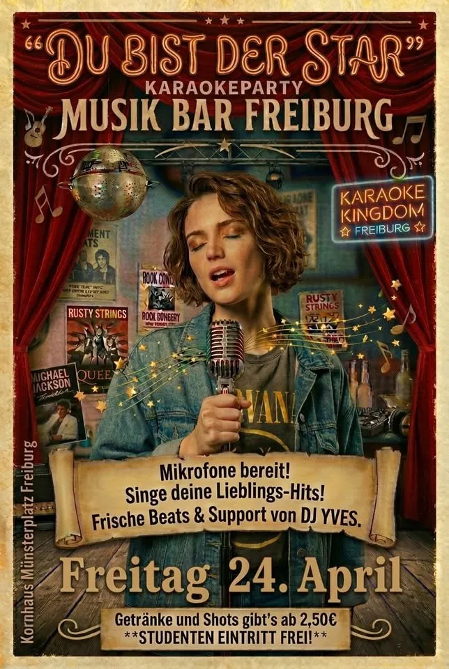 szene-Radar - Karaoke Party in der Musikbar Freiburg, Musik Bar  in Freiburg im Breisgau
