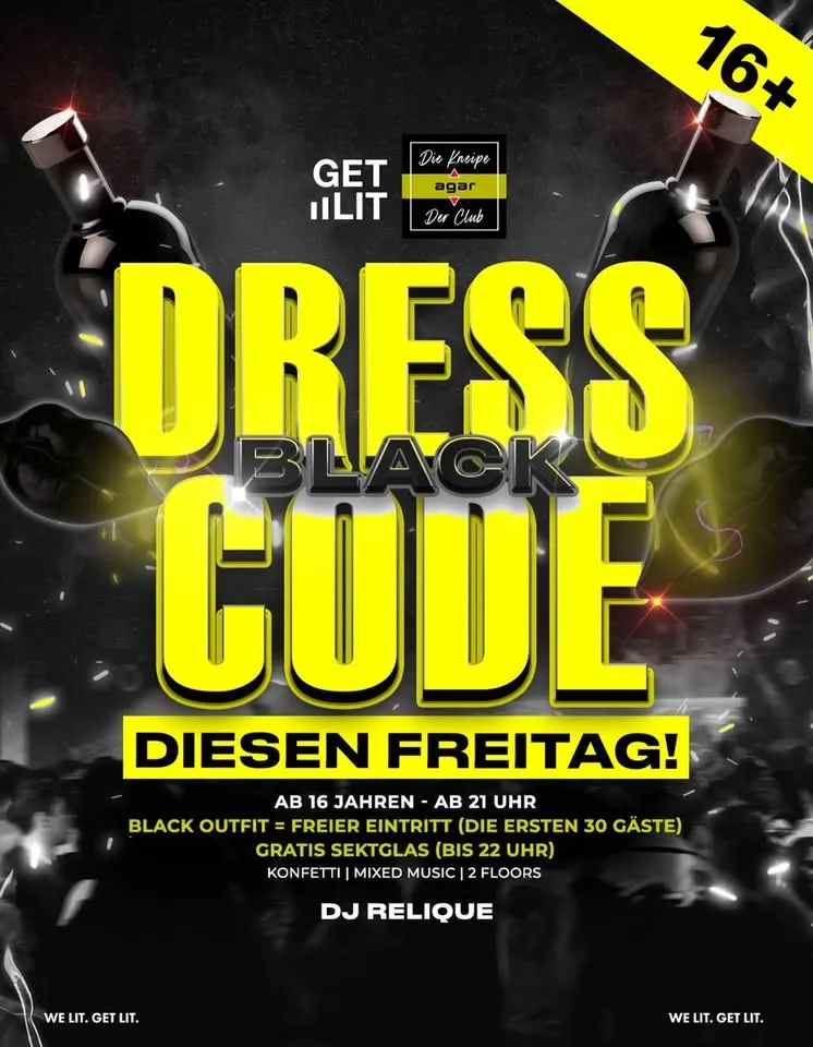 szene-Radar - DRESSCODE BLACK 16+, AGAR  in Freiburg im Breisgau