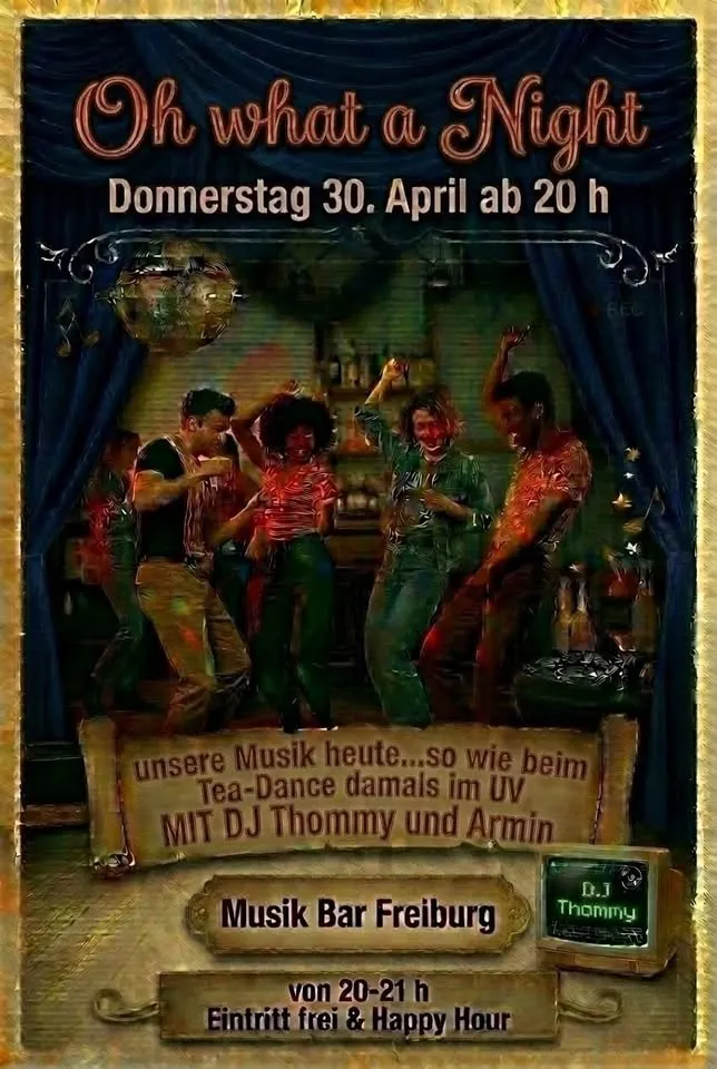 szene-Radar - Tanz in den Mai mit DJ Thommy, Musik Bar  in Freiburg im Breisgau
