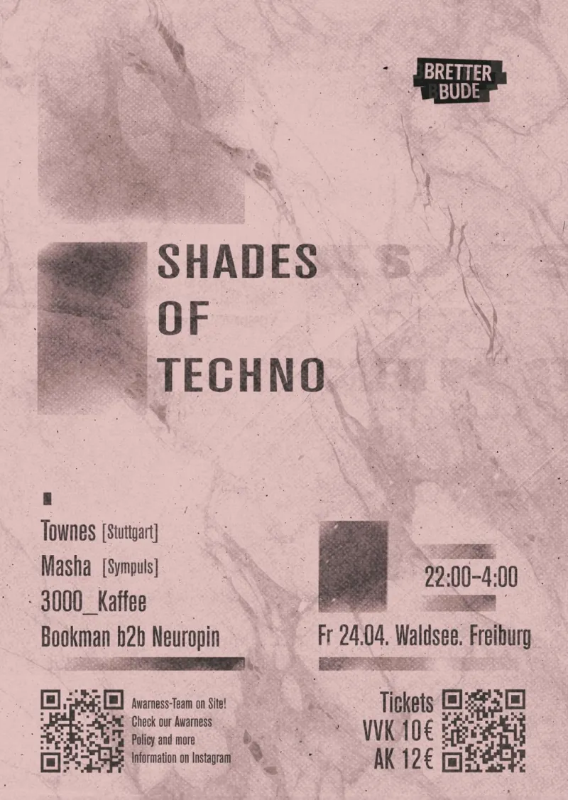szene-Radar - Shades of Techno - Bretter Bude, Waldsee  in Freiburg im Breisgau