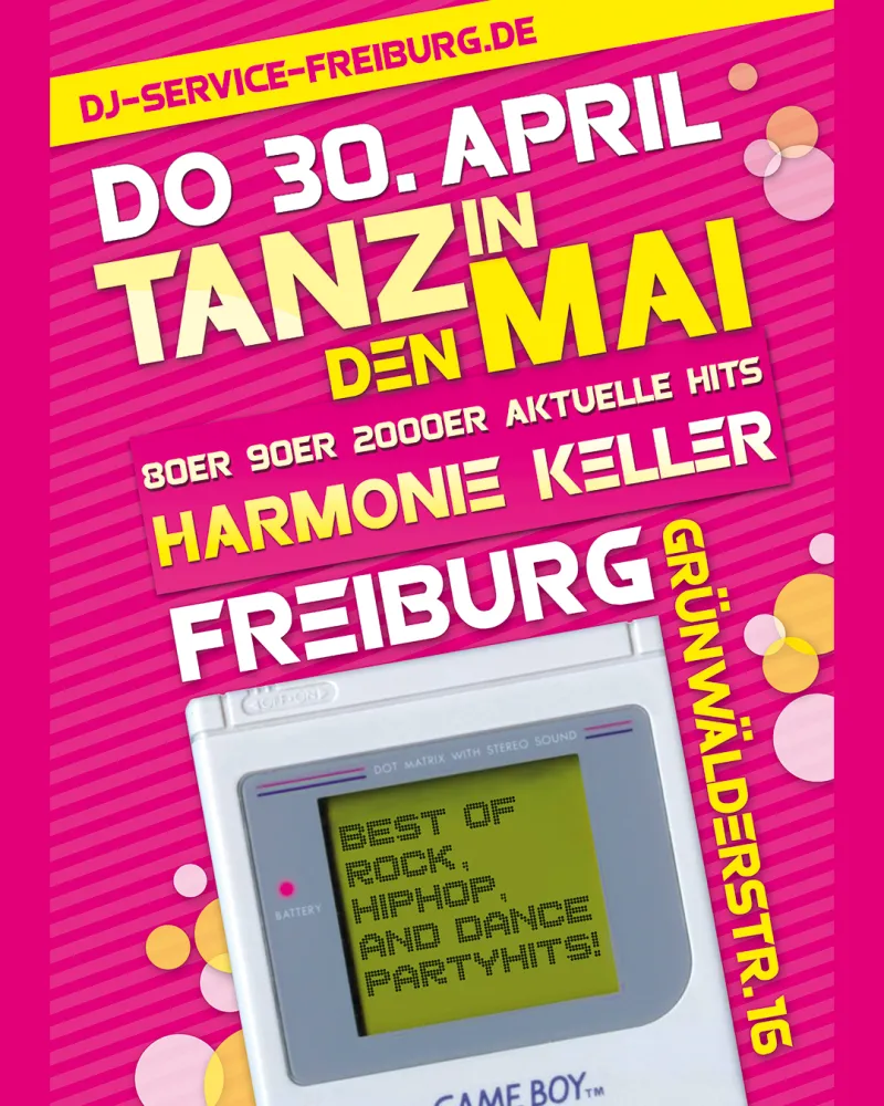 szene-Radar - Tanz in den Mai - Dance Party Special, Harmoniekeller  in Freiburg im Breisgau